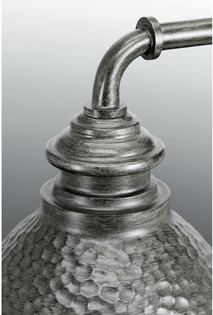 Progress Lighting Englewood 1-Light Medium Wall Lantern, Antique Pewter, Metallic Copper Shade