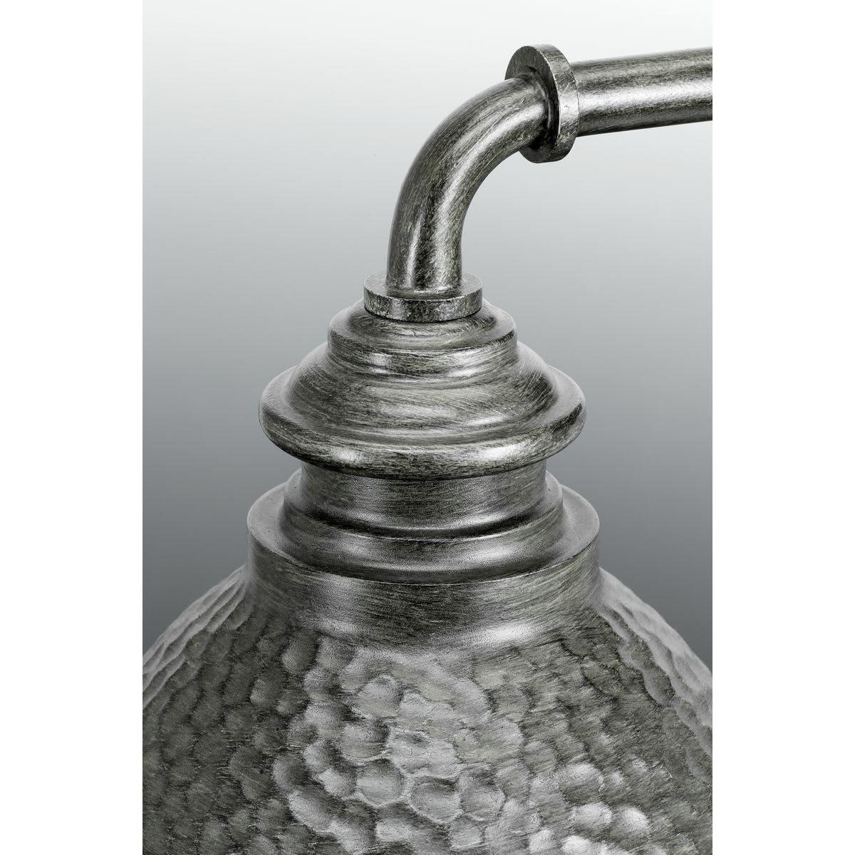 Progress Lighting Englewood 1-Light Medium Wall Lantern, Antique Pewter, Metallic Copper Shade