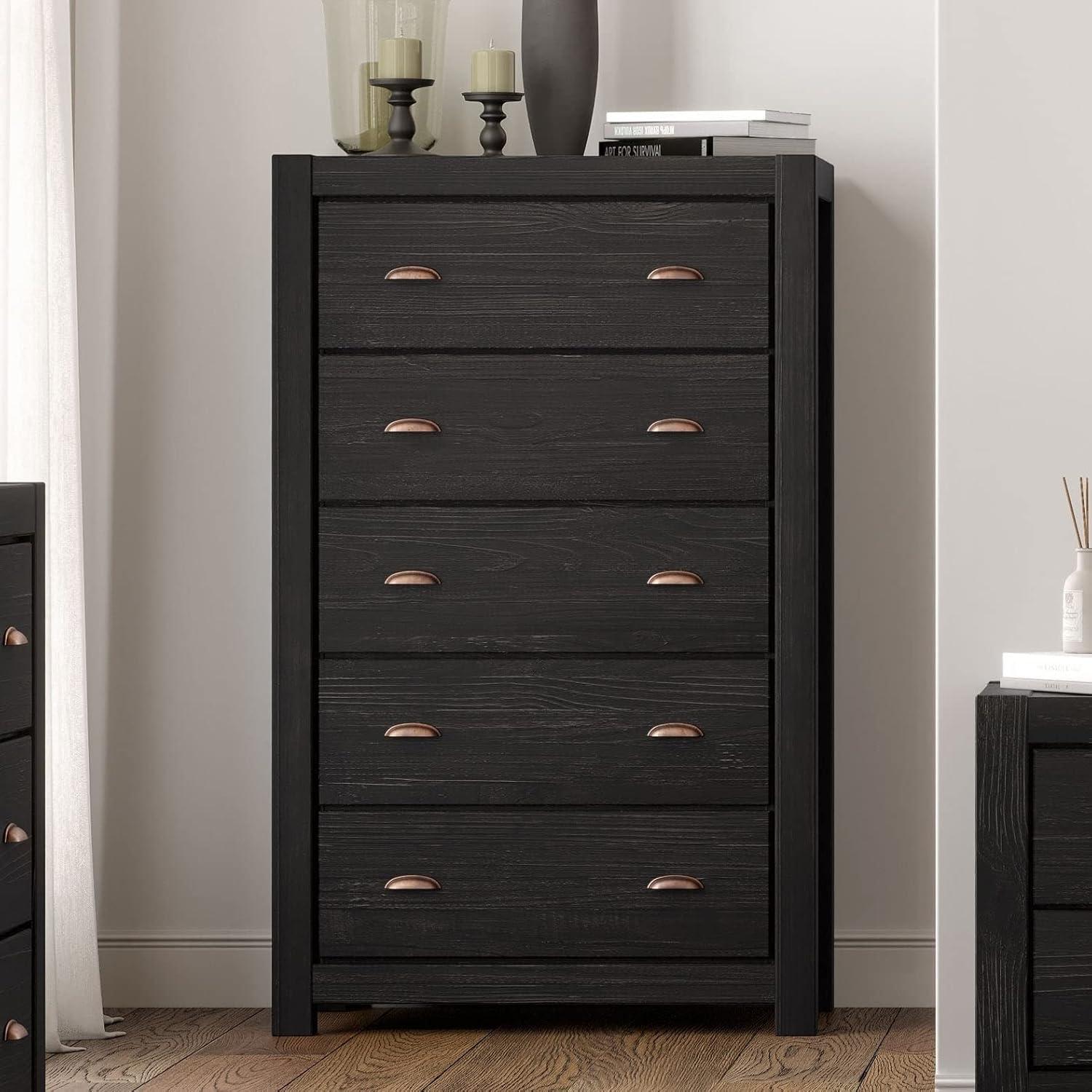 Montauk Solid Wood 32.5'' W 5 - Drawer Dresser