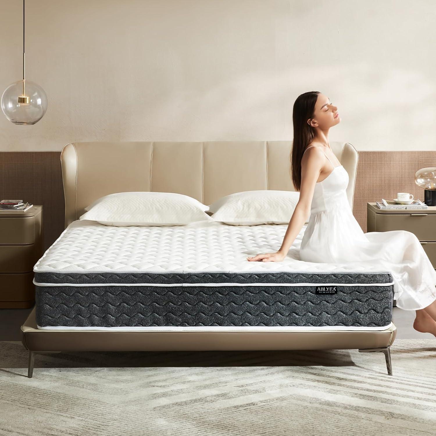 10" Gel Memory Foam Coils Innerspring Hybrid Mattress