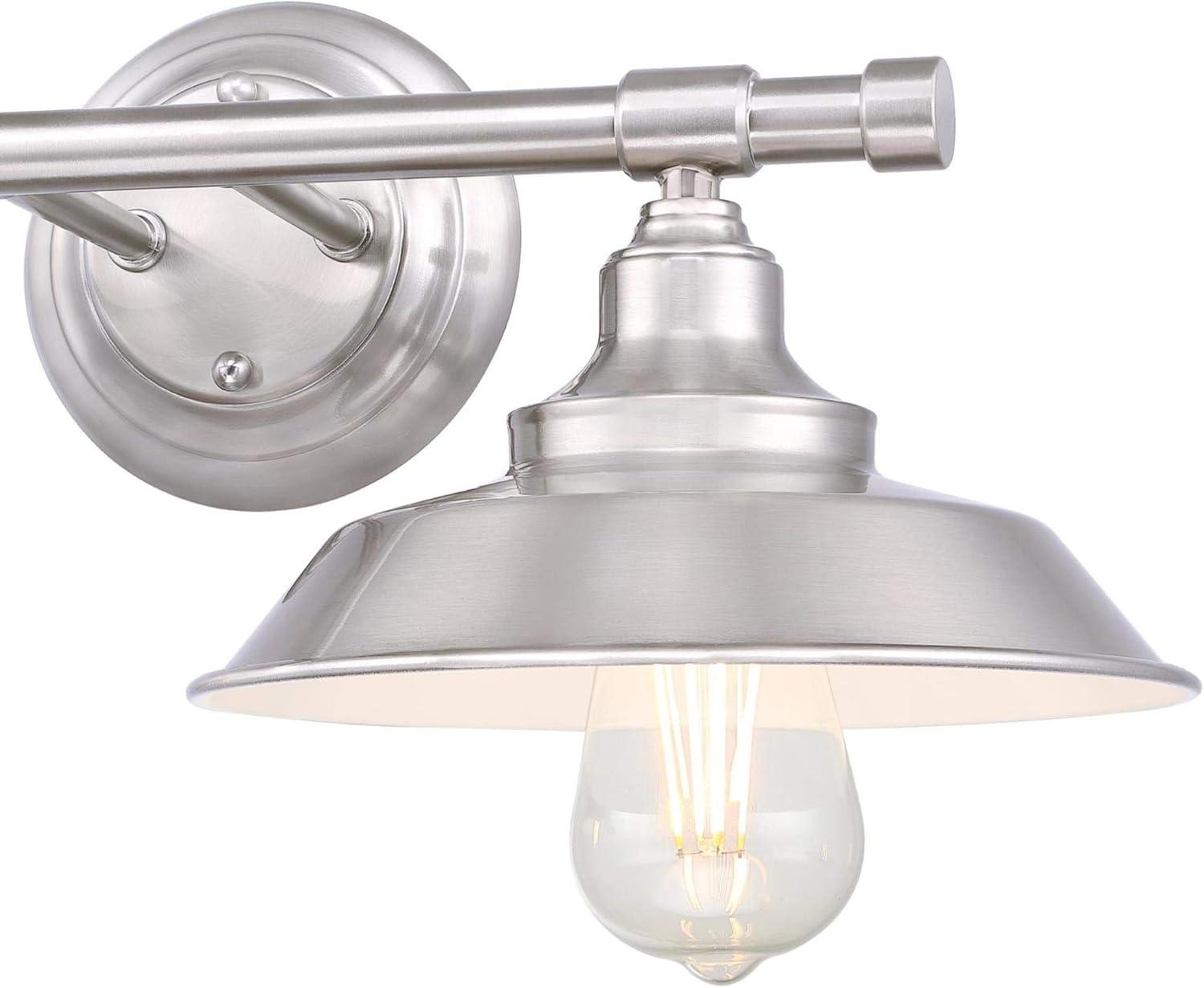 Westinghouse Lighting  Iron Hill Two-Light Indoor Wall Fixture 2-Light - Brushed Nickel