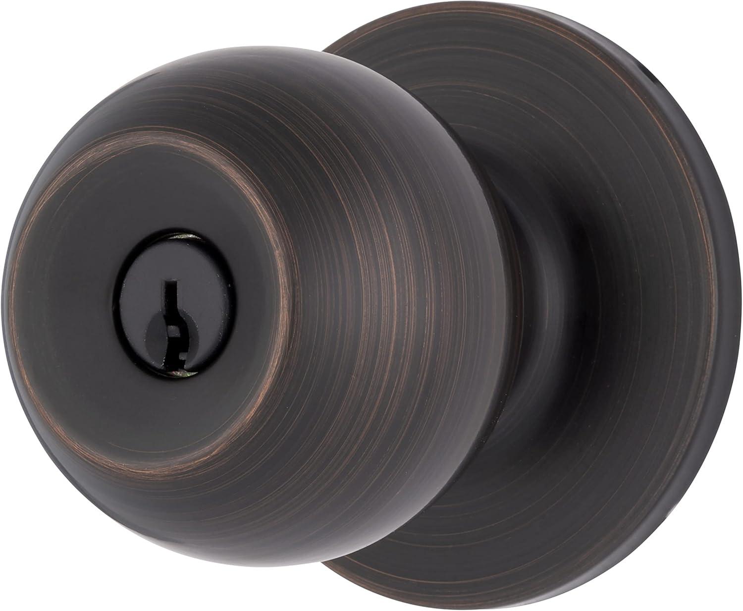 Brinks Raleigh Series Keyed Entry Transitional Ball Knob