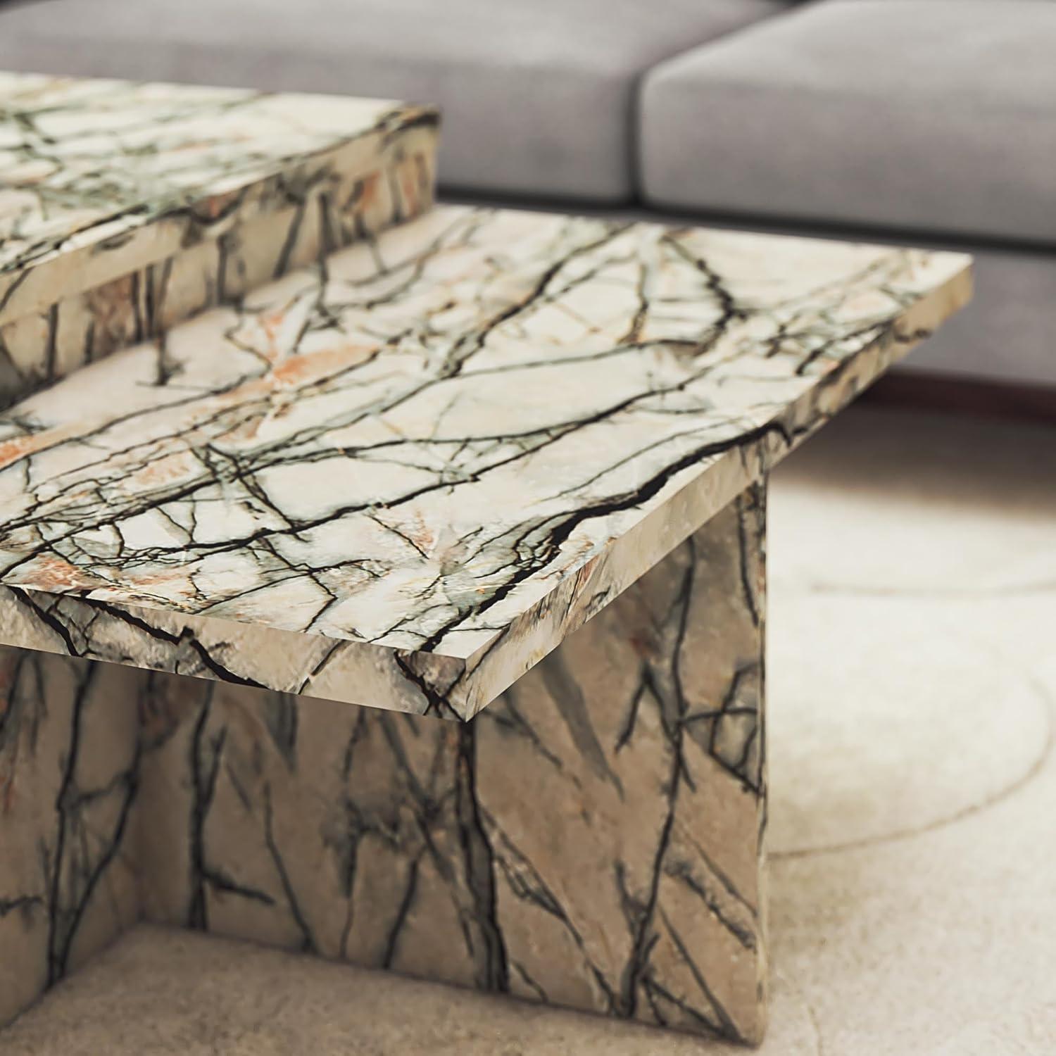 CosmoLiving by Cosmopolitan Brielle Two-Tiered Coffee Table