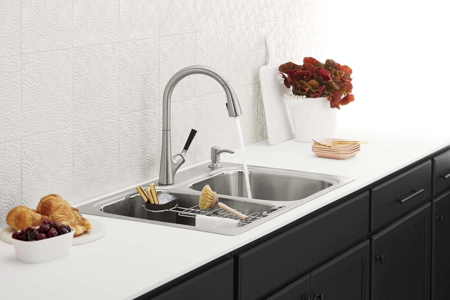 Kohler One Handle Stainless Steel Pull-Down Kitchen Faucet Model No. R562-SD-VS