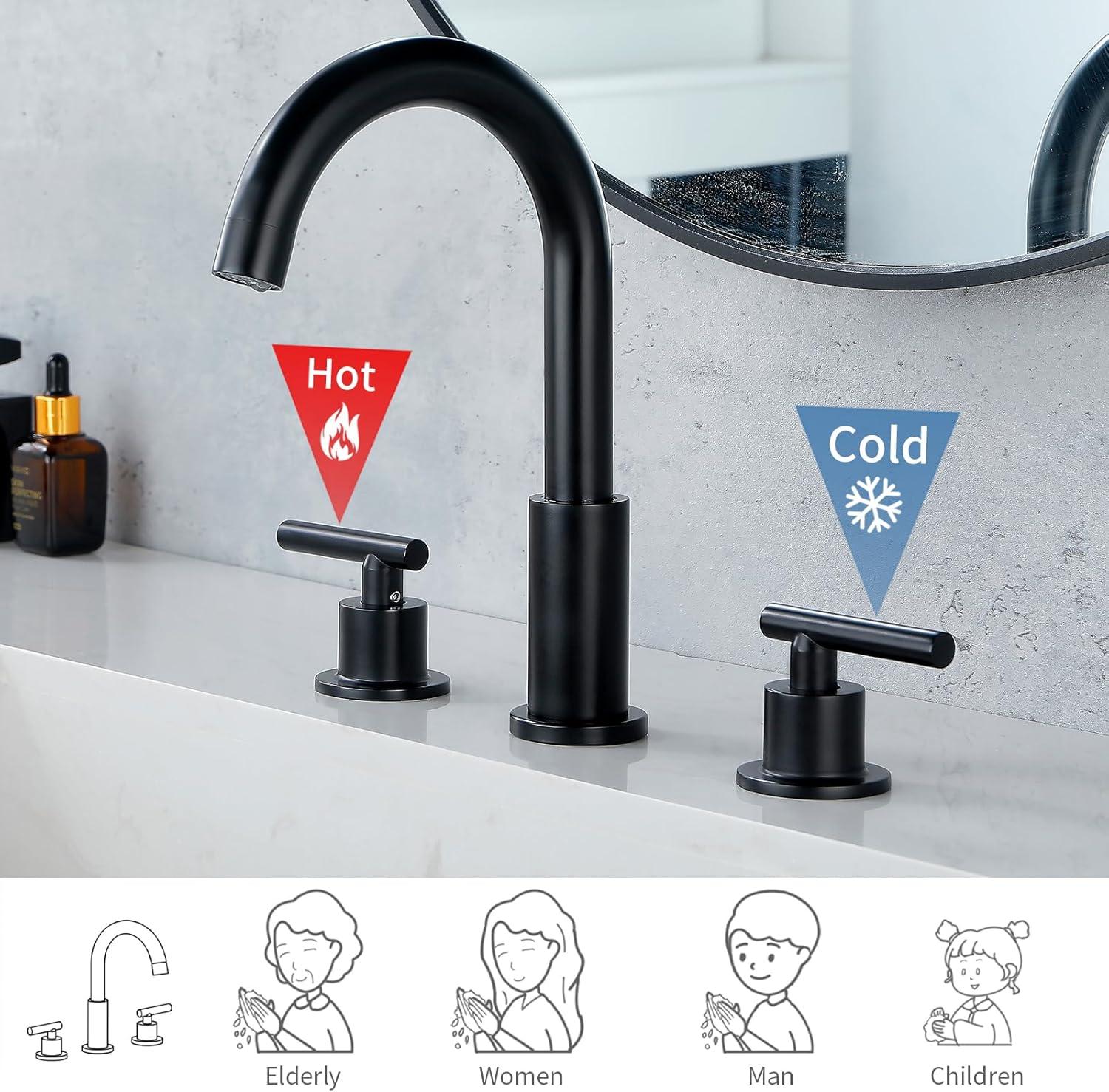 Widespread 2-handle Bathroom Faucet