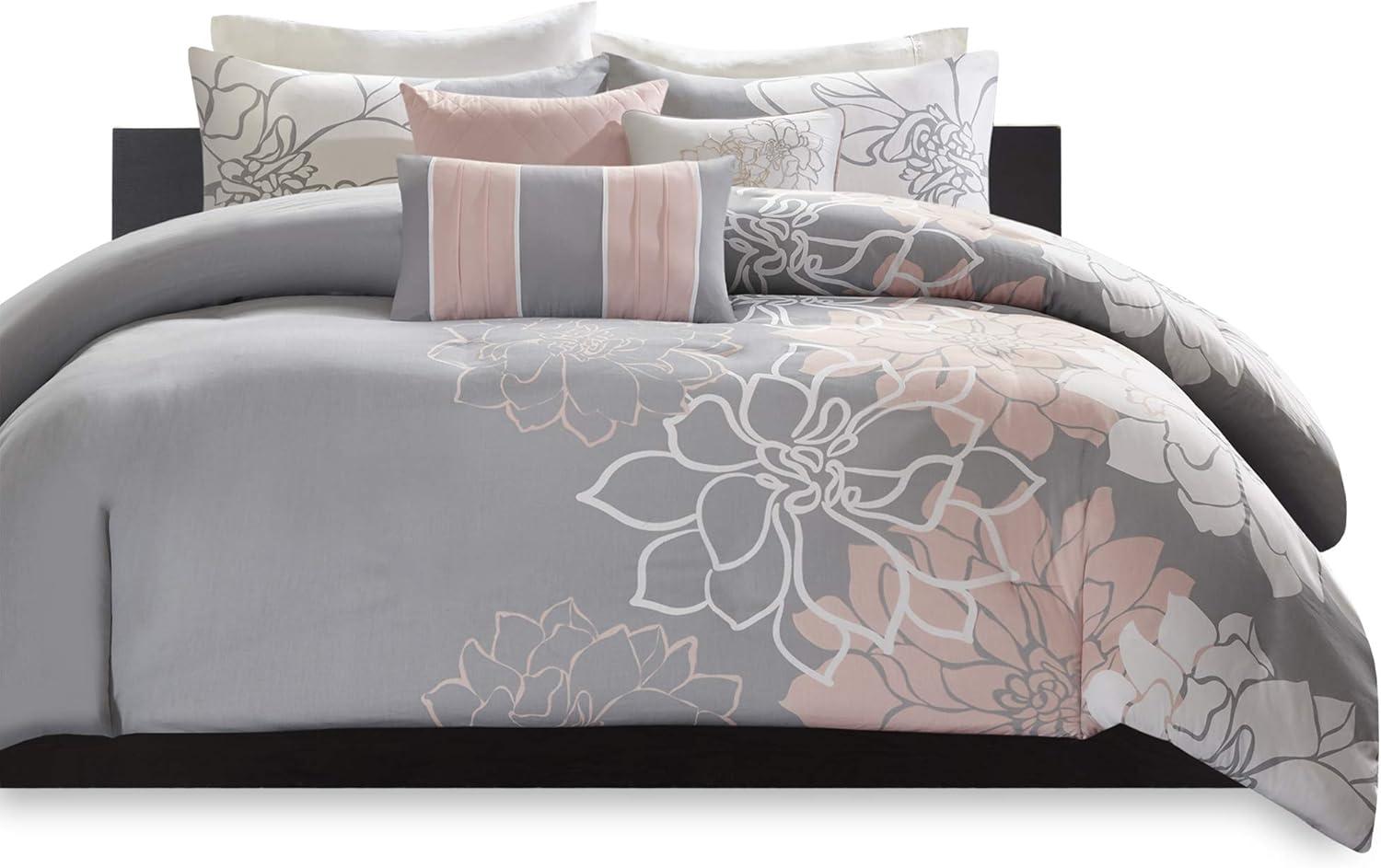 Lola 7 Piece Floral Cotton Comforter Set