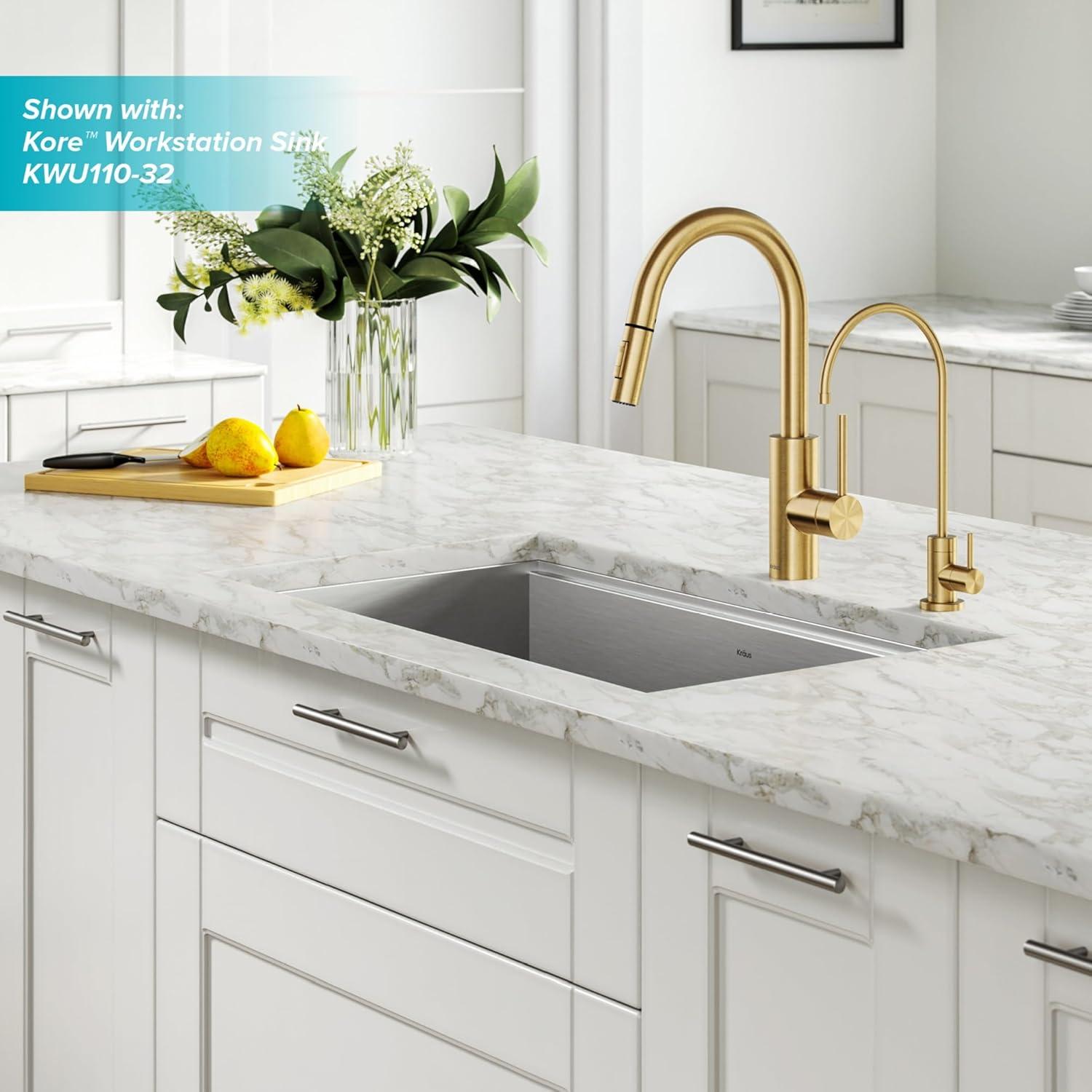 Oletto 2-in-1 Pull-Down Single Handle Kitchen Faucet
