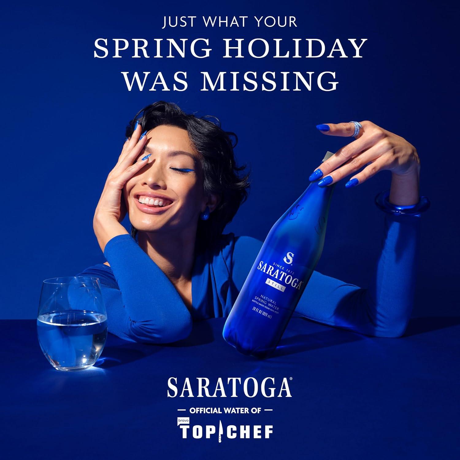 Saratoga Still Natural Spring Water in Recycled Plastic Bottles, 6 Pack