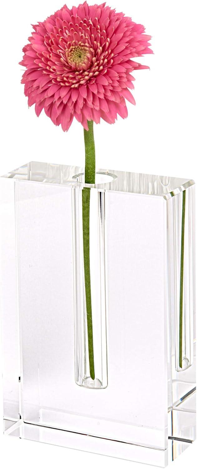 Modern Clear Crystal 6" Table Bud Vase