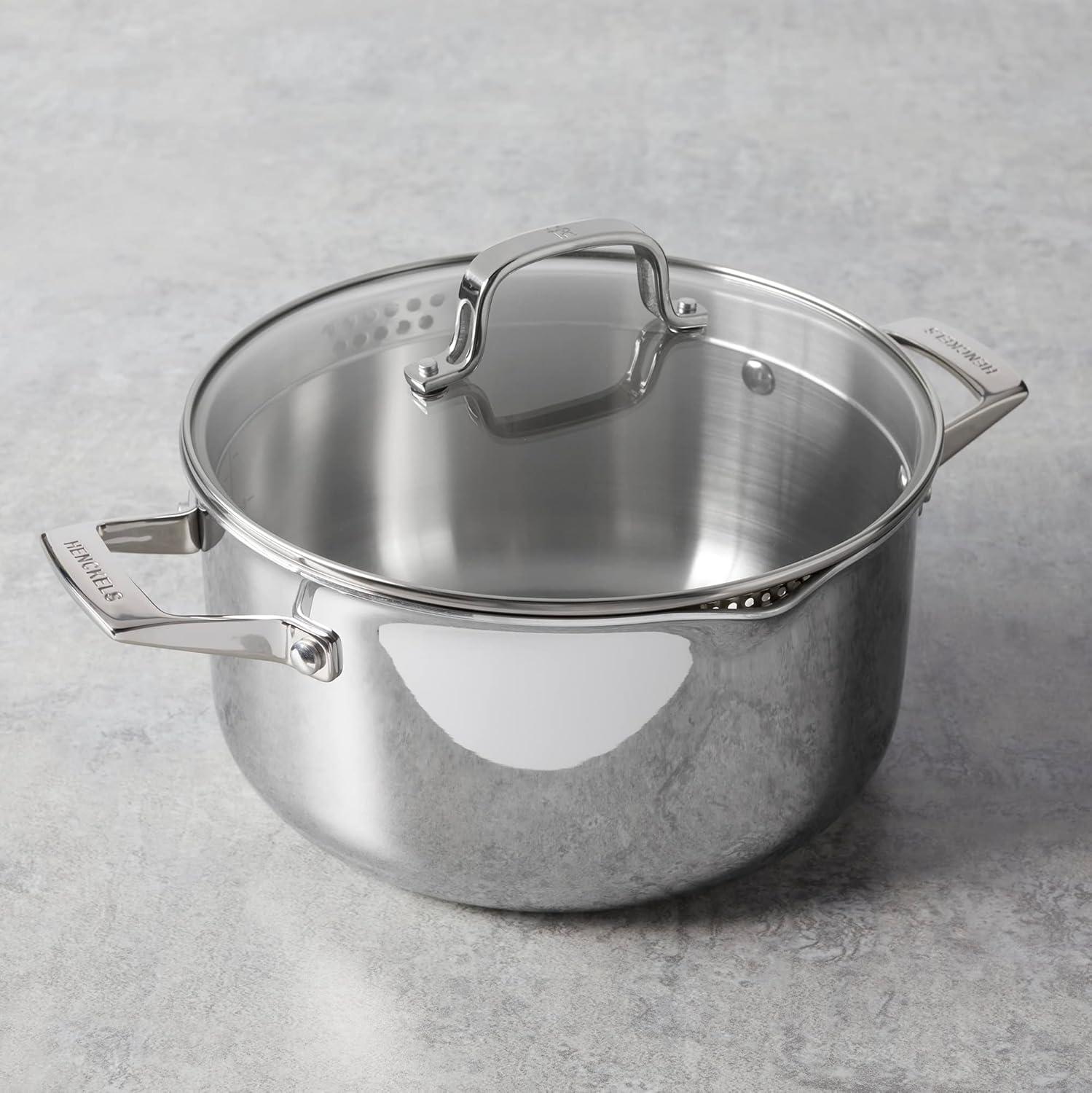 HENCKELS Clad H3 6-qt Stainless Steel Dutch Oven with Lid