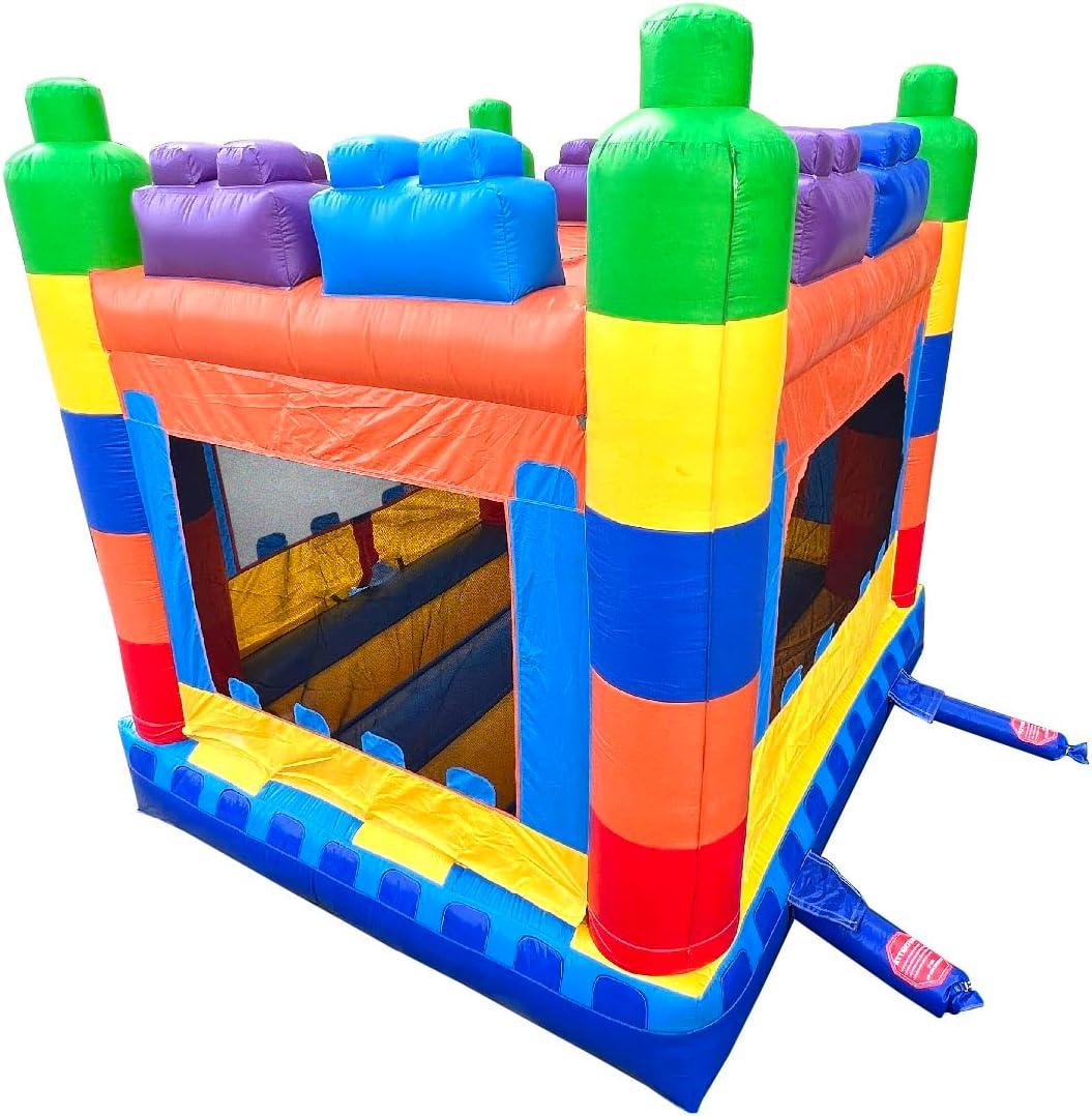 Pogo Bounce House Crossover Kids Inflatable Bounce House, No Blower