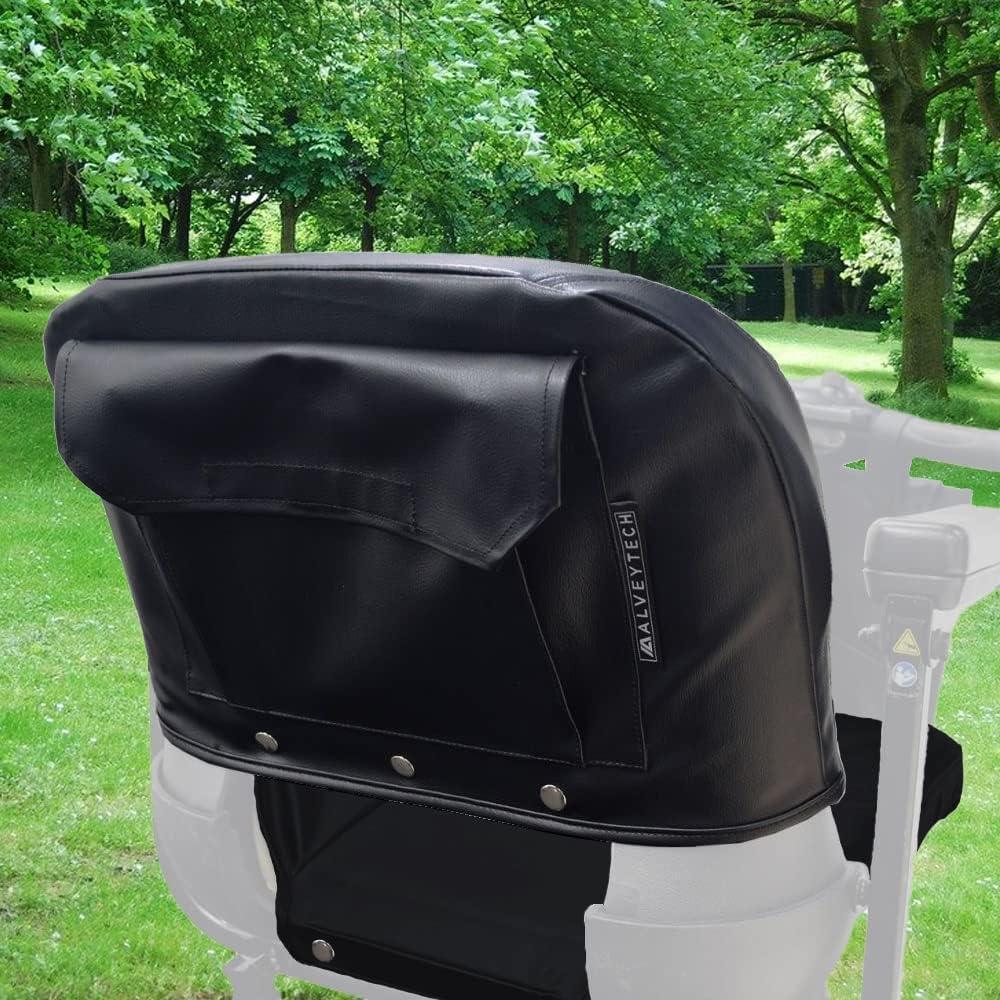 AlveyTech Black Seat Cover Set for Mobility Scooters, 4-Wheel Electric Scooter Wheelchair Covers