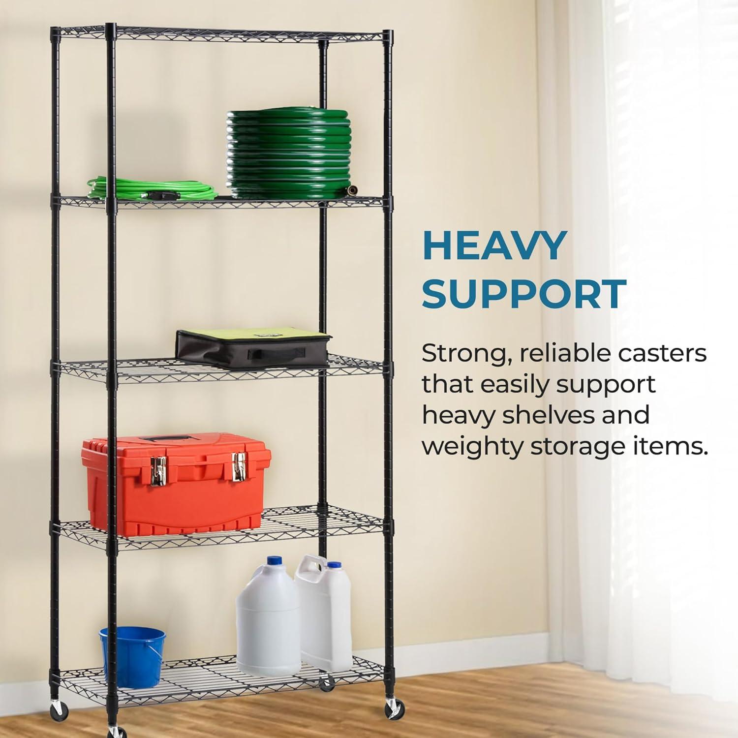 Honey Can Do 4" Shelving Casters (Set of 4)
