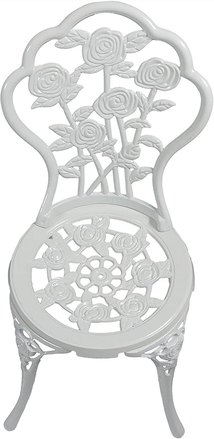 Fleur De Lis Living Patio Bistro Set.Rust-Resistant Cast Alumin...