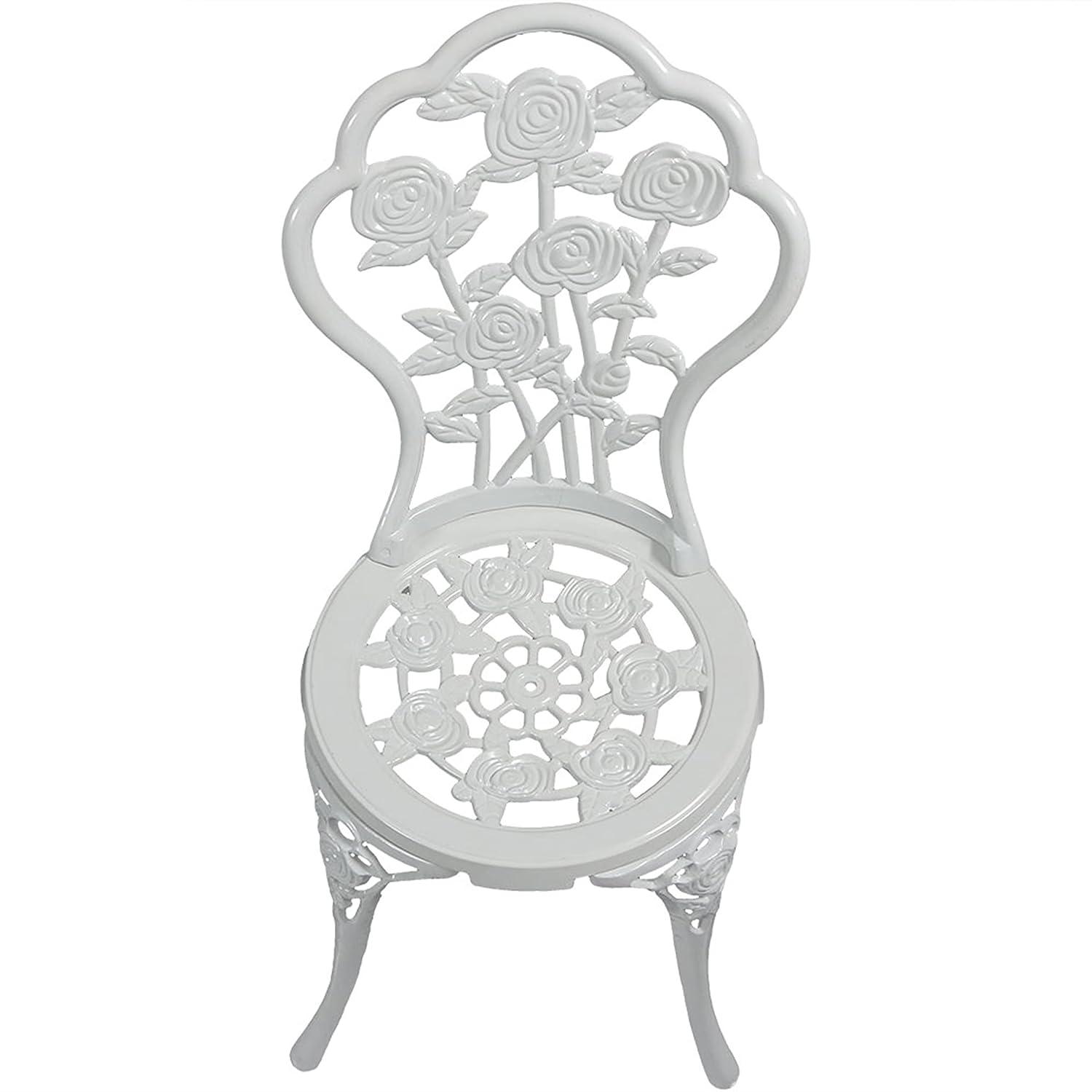 Fleur De Lis Living Patio Bistro Set.Rust-Resistant Cast Alumin...