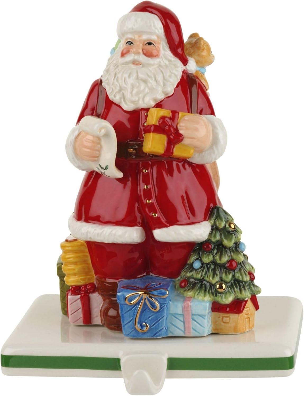 Spode 6.5" Red Earthenware Santa Stocking Holder