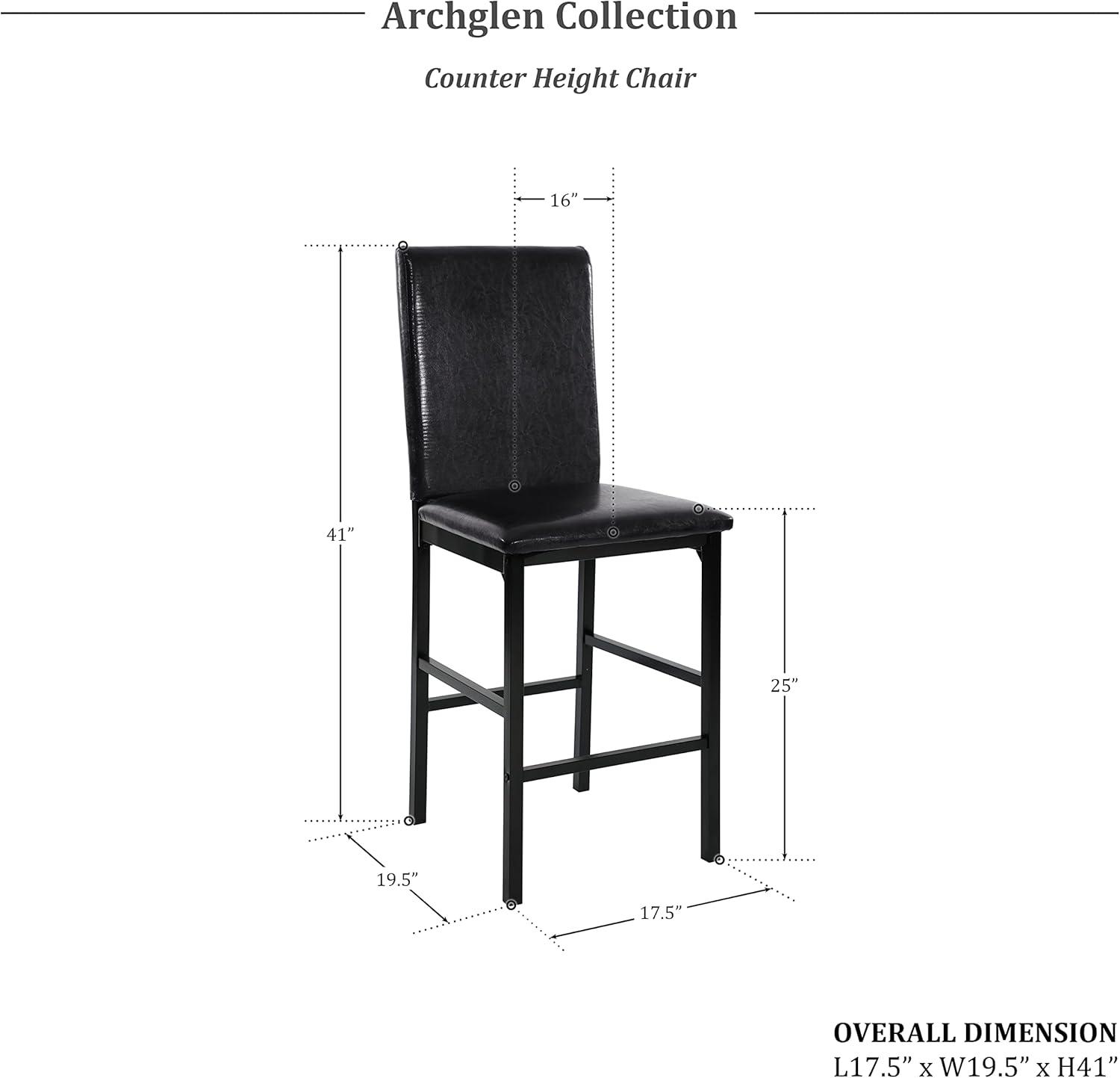 Hokku Designs Metal Frame Counter Height Chairs Set Of 4