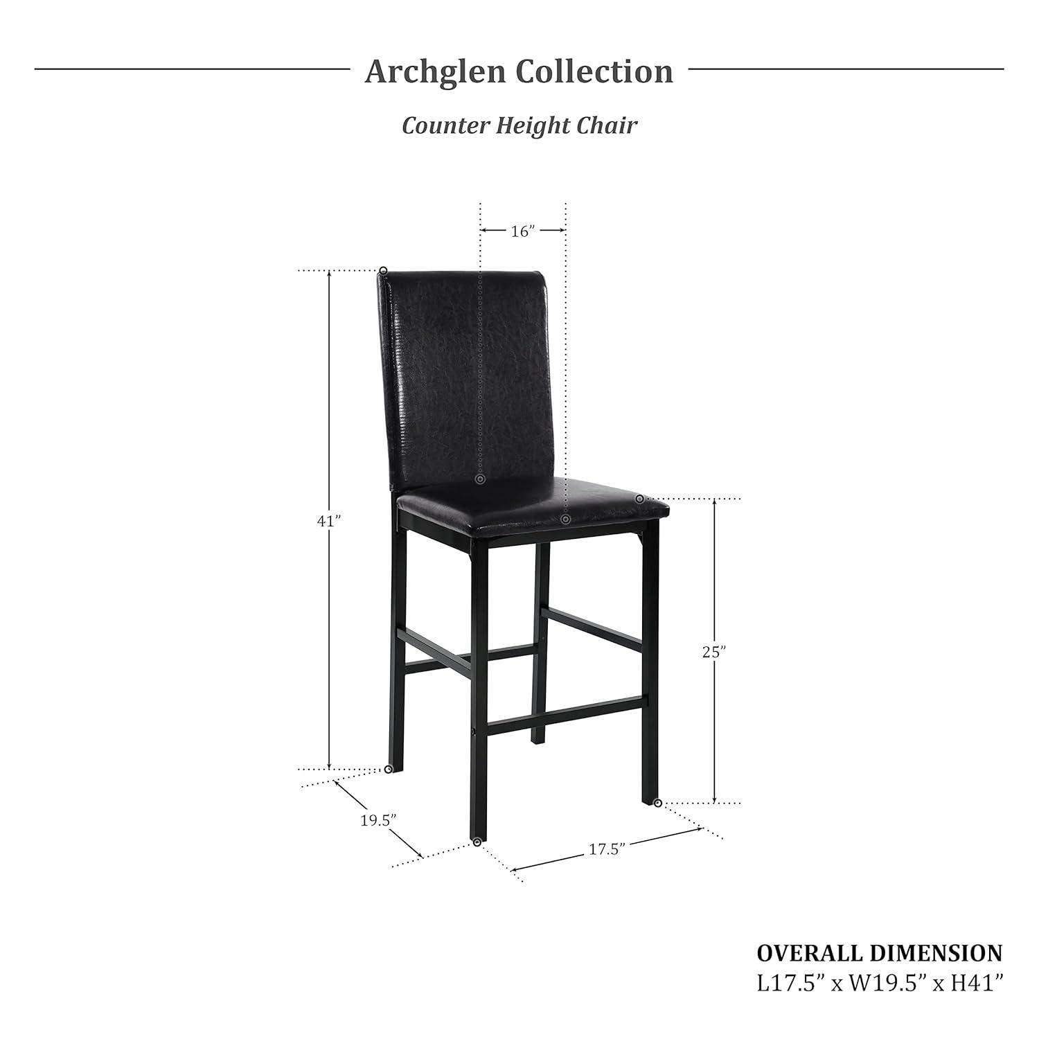Hokku Designs Metal Frame Counter Height Chairs Set Of 4