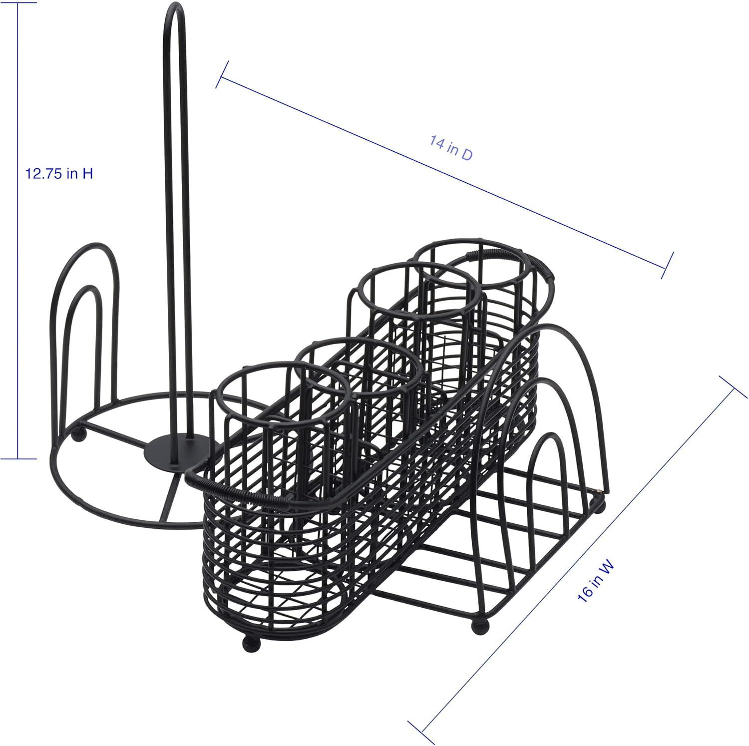 Gourmet Basics by Mikasa Gourmet Basics by Mikasa Gourmet Basics Art Deco Picnic Buffet Caddy with Paper Towel Holder
