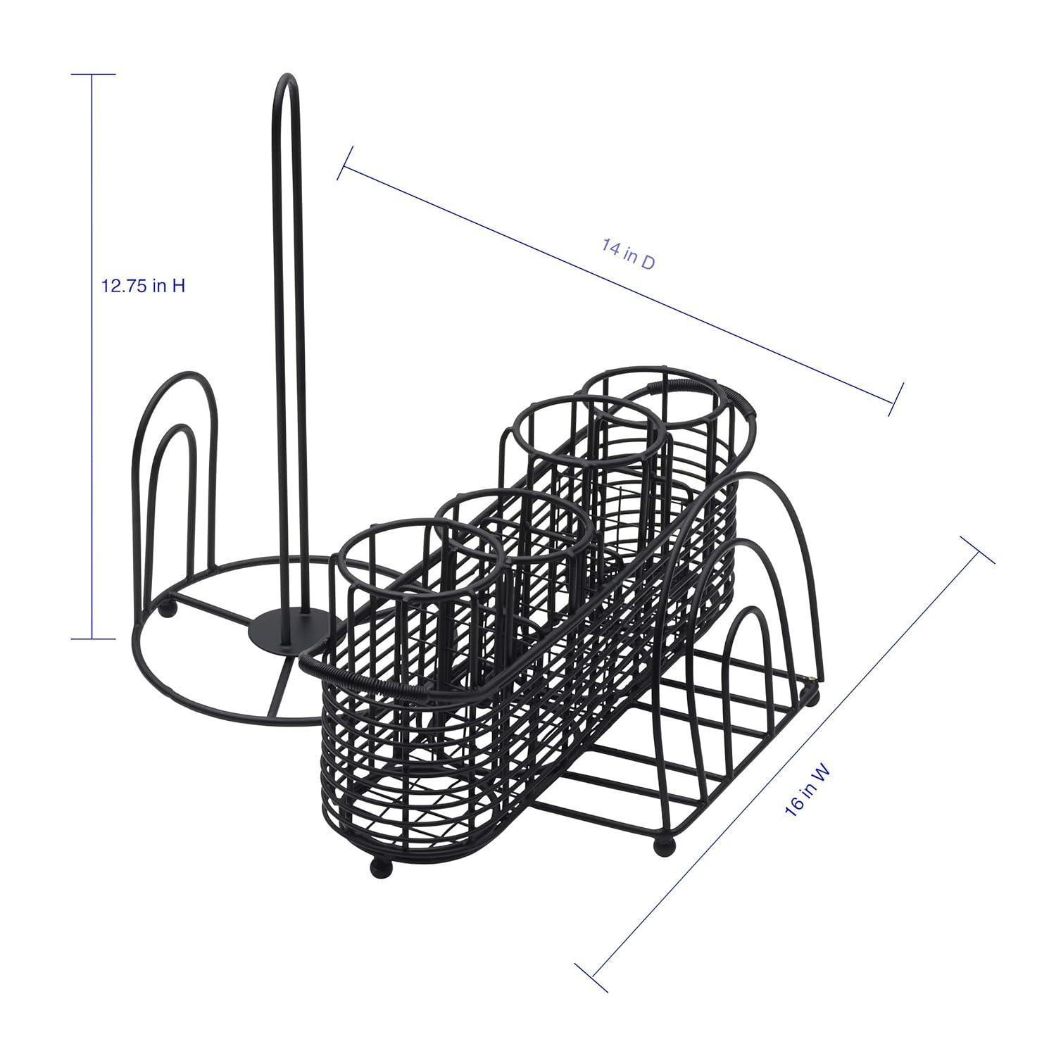 Gourmet Basics by Mikasa Gourmet Basics by Mikasa Gourmet Basics Art Deco Picnic Buffet Caddy with Paper Towel Holder