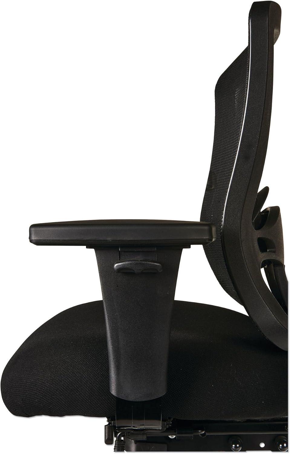 Alera Alera Etros Series Mid-Back Multifunction with Seat Slide Chair, Supports Up to 275 lb, 17.83" to 21.45" Seat Height, Black