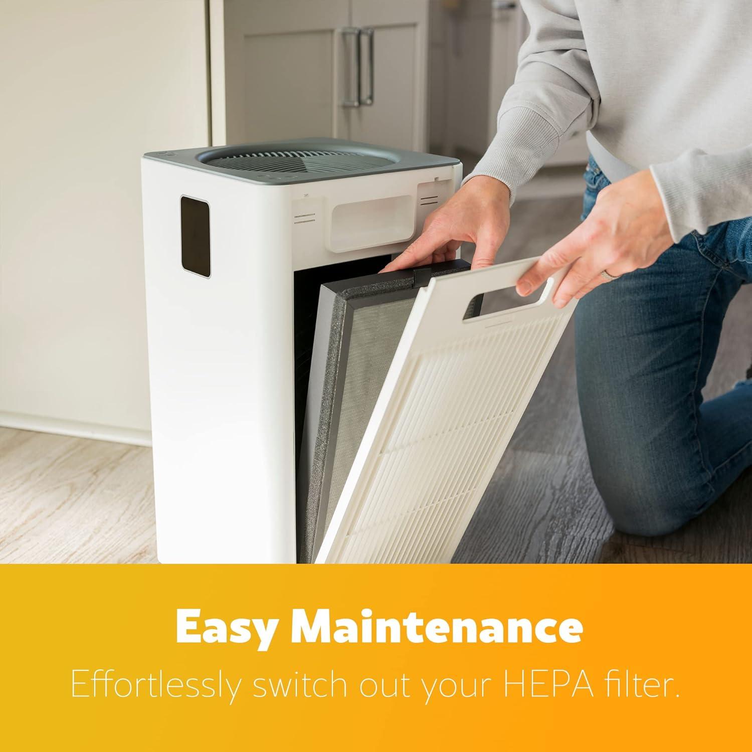 Kenmore PM3020, 1500 Sq Ft H13 True HEPA Air Purifier, 3-Stage Filtration System