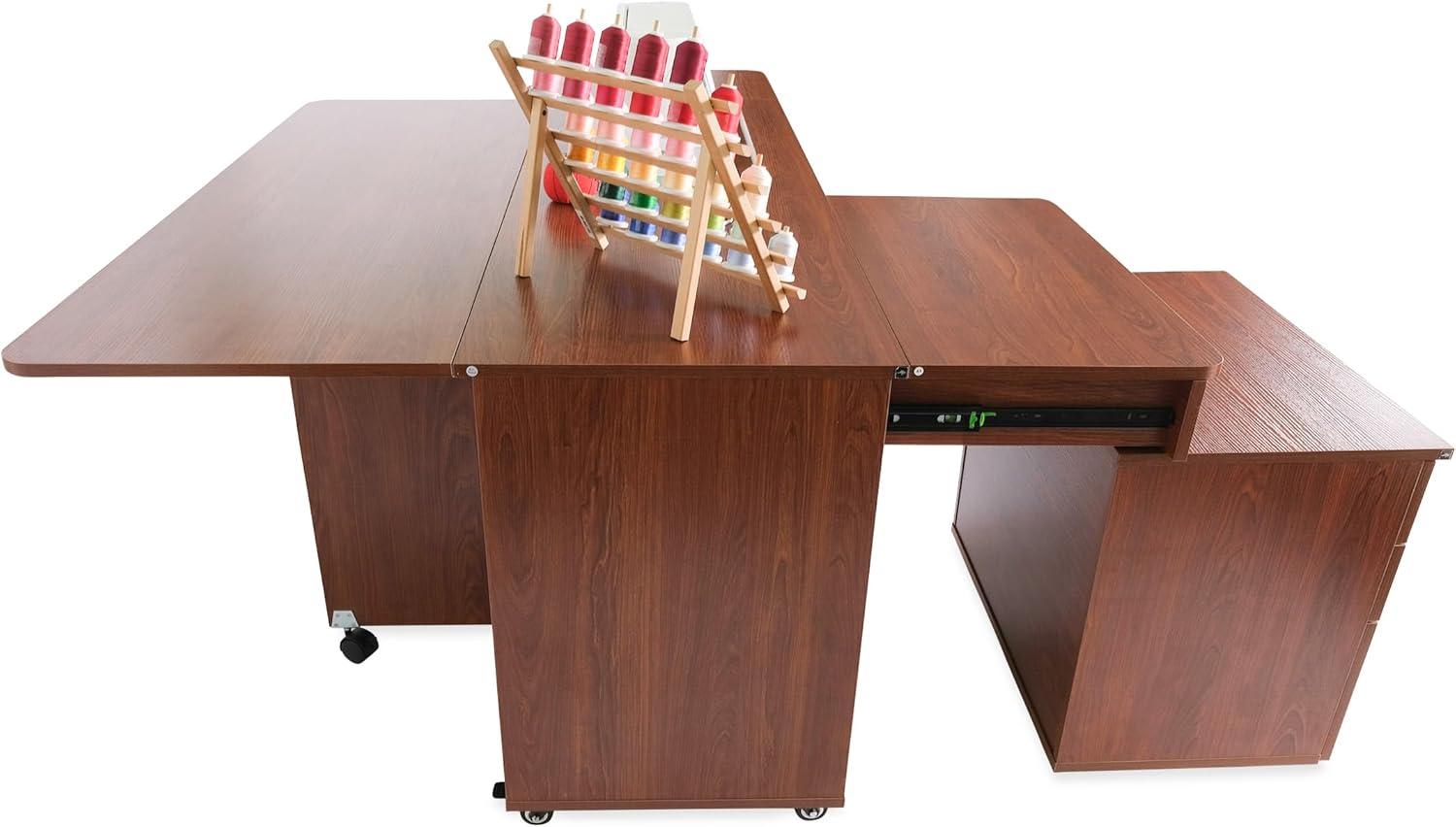 Kangaroo & Joey Hydraulic Lift Sewing Cabinet and Storage Caddy Combo by Kangaroo Sewing Furniture