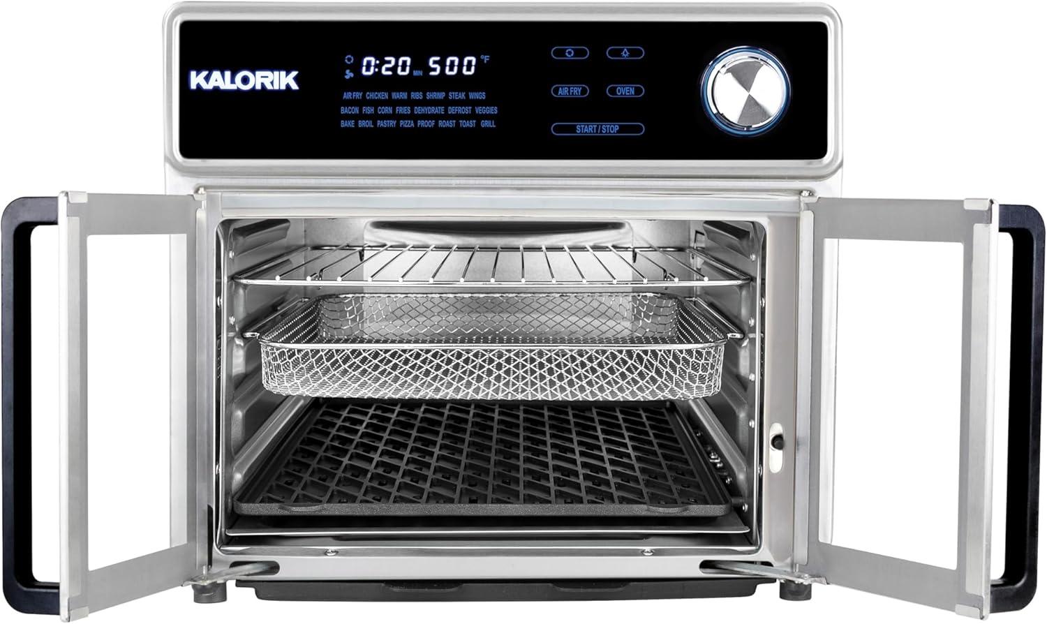 Kalorik Maxx® 26 Qt Digital Air Fryer Oven Grill, Stainless Steel