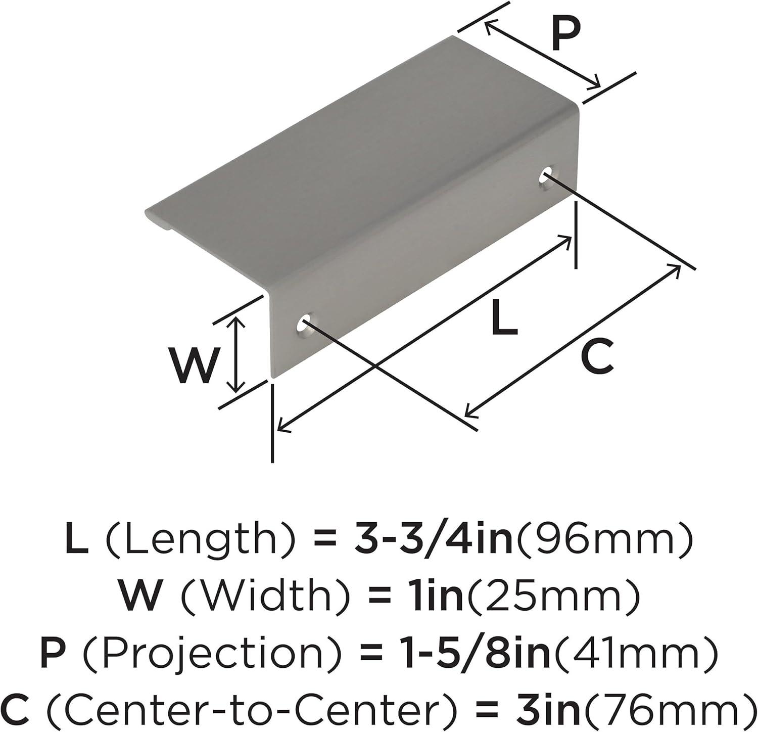 3" Center to Center Finger Pull