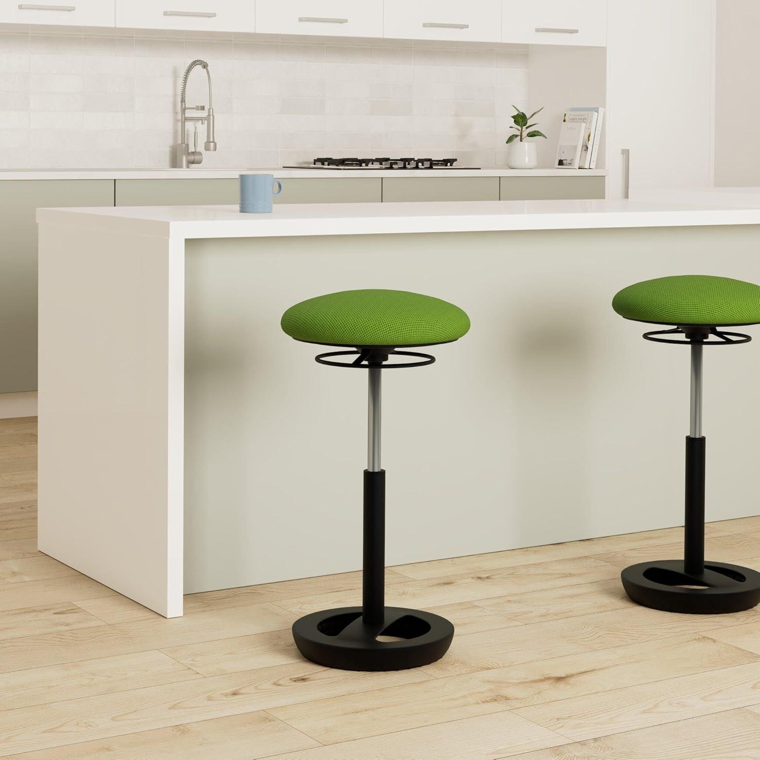 Safco Twixt Active 32" Backless Drafting Chair in Green