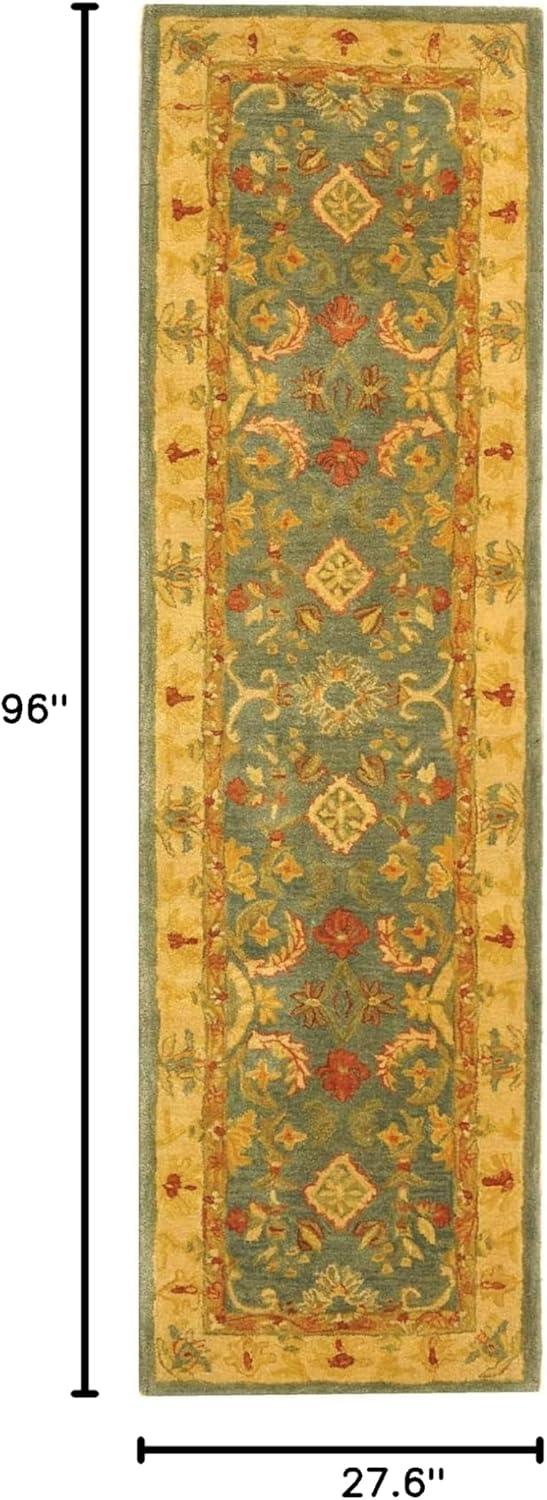 Anatolia AN544 Hand Tufted Indoor Accent Rug - Light Blue/Ivory - 2'x3' - Safavieh