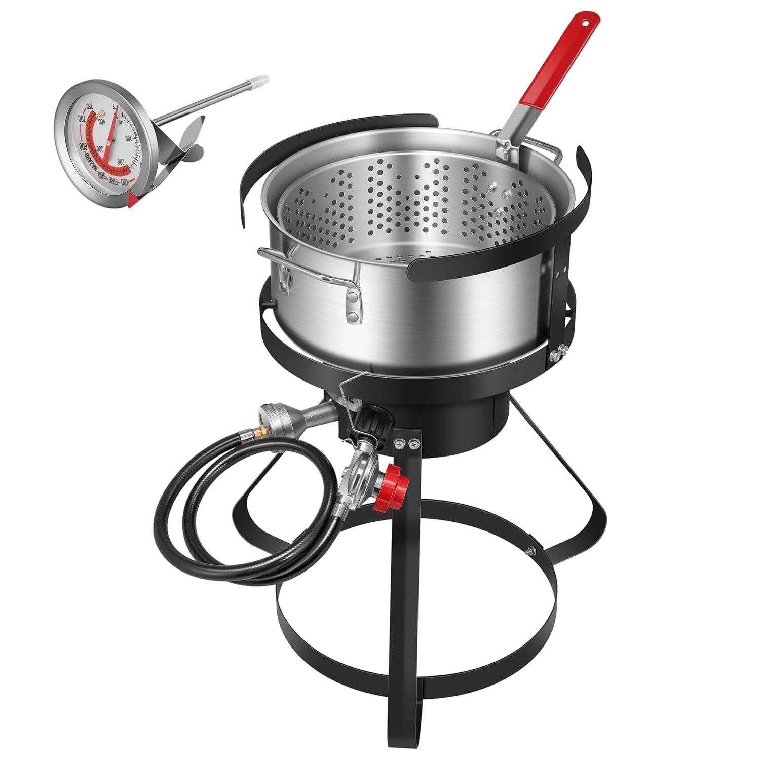 VIVOHOME Specstar Single Burner Liquid Propane Deep Fryer | Wayfair