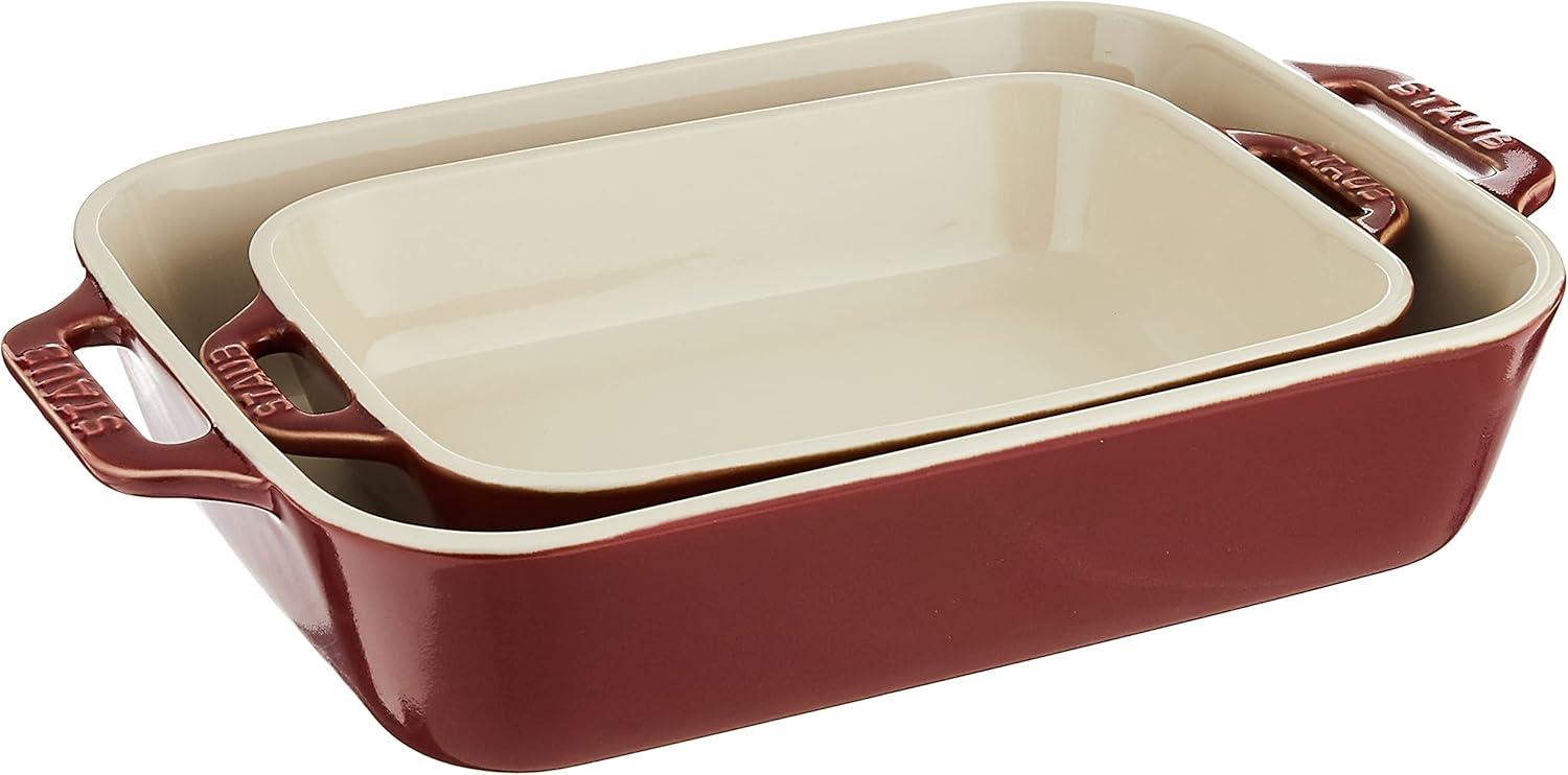 Staub Ceramic 2-pc Rectangular Baking Dish Set