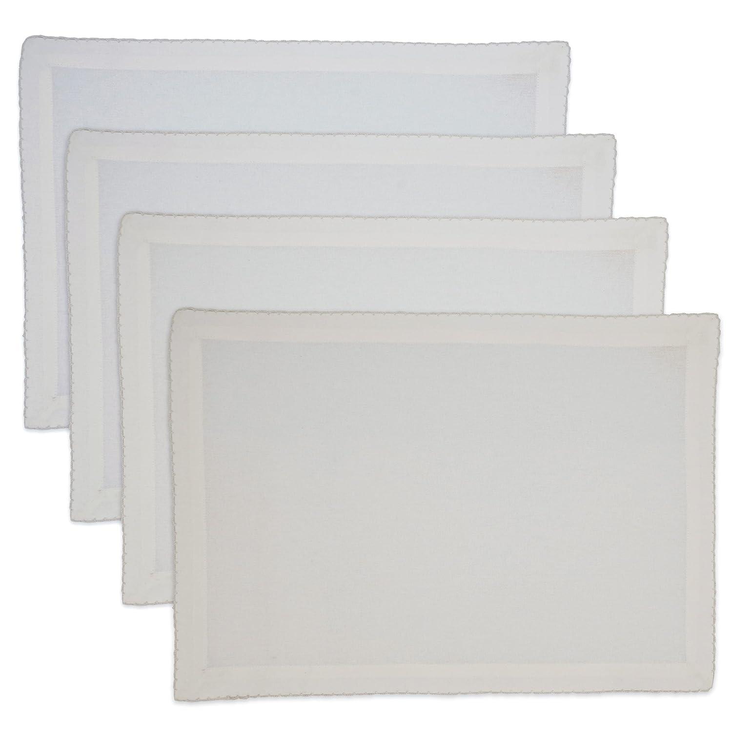 Recotting Cotton No Pattern Rectangle Placemat (Set of 4)