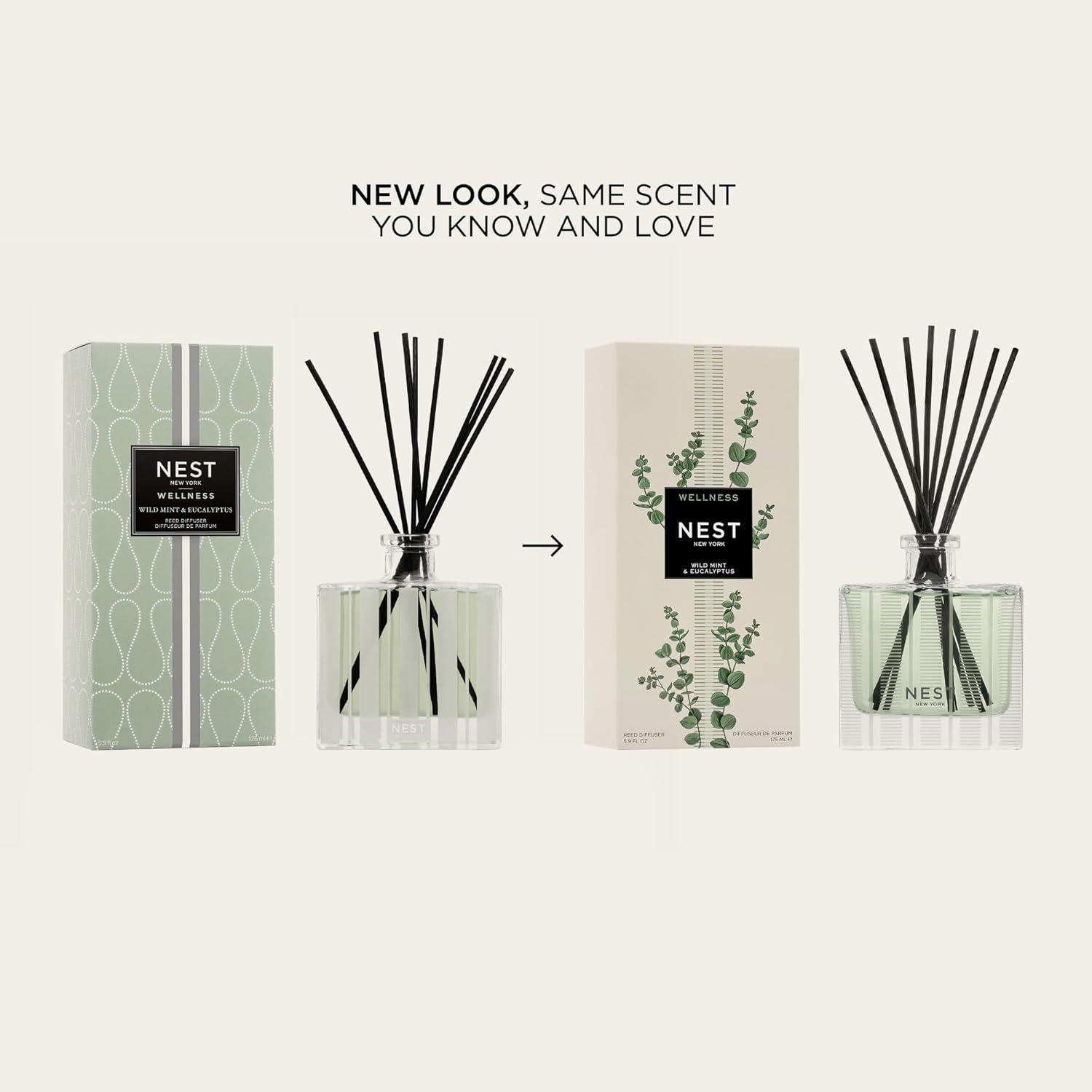 NEST Fragrances Wild Mint & Eucalyptus Reed Diffuser