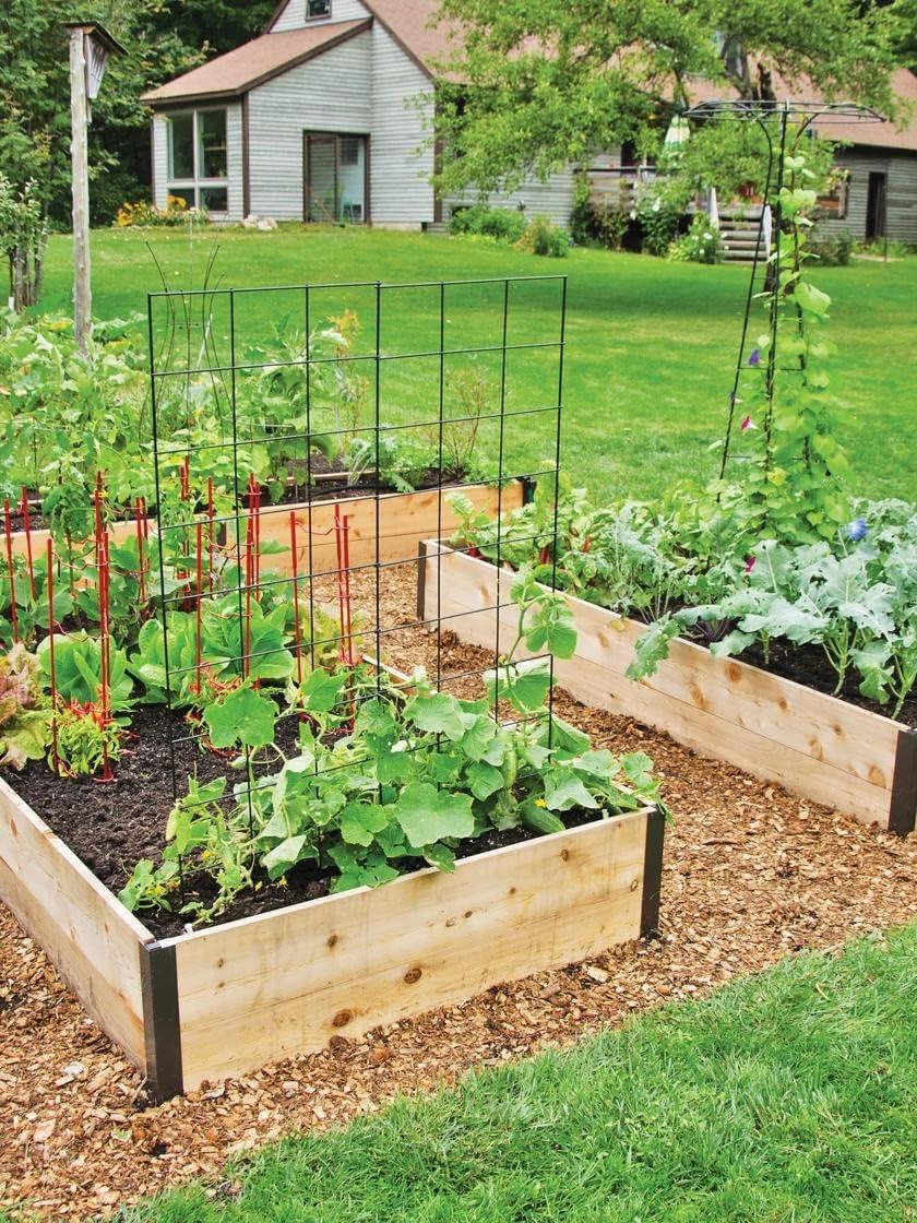 Rustic Cedar Raised Garden Bed with Aluminum Corners