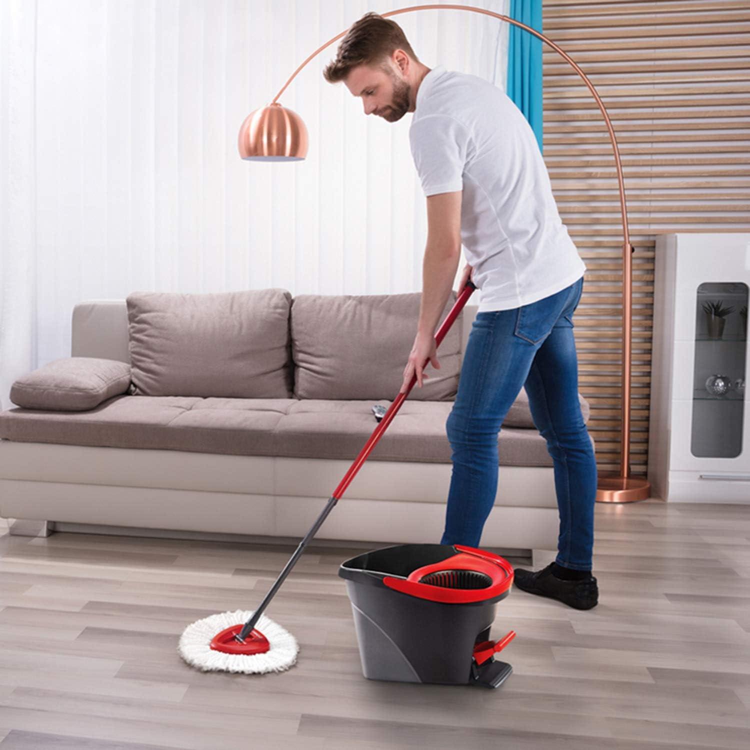 3 Pack Triangle Spin Mop Heads Replacements, Machine Washable Microfiber Spin Mop Refills for Floor Cleaning, Easy to Replace