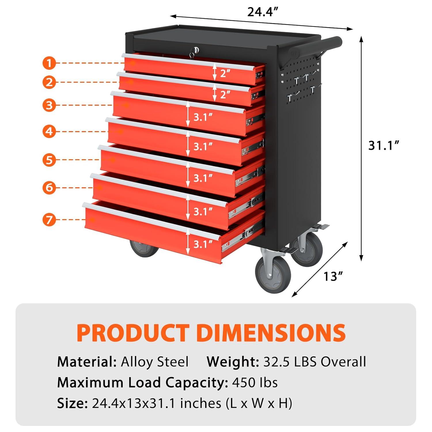 17 Stories 7-Drawers Tool Chest