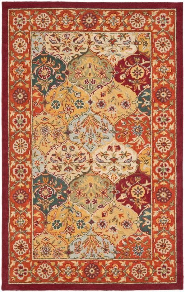 SAFAVIEH Heritage Woodville Traditional Wool Area Rug, Multi/Red, 12' x 15'