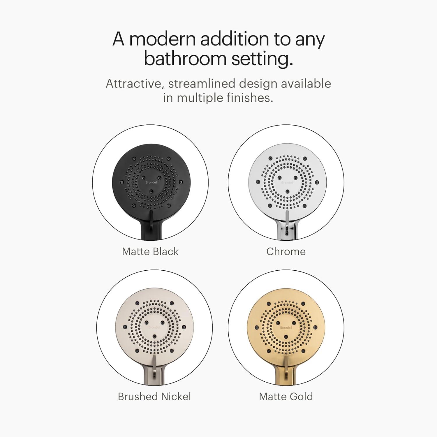 Matte Gold Stainless Steel Handheld Wall Mounted Shower Head