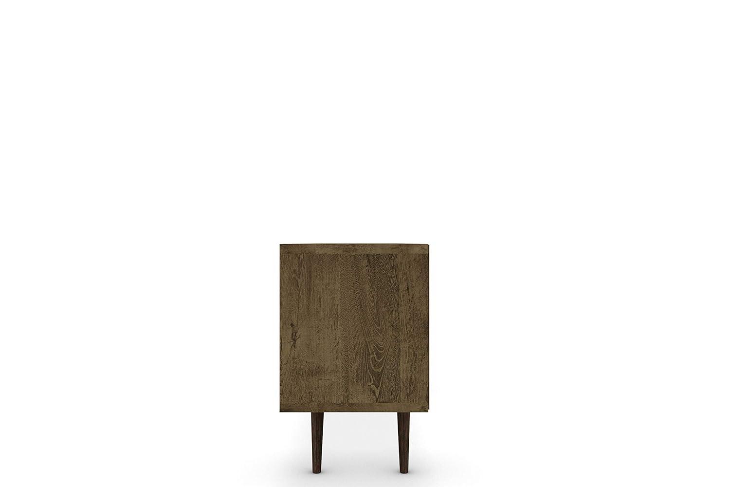 Manhattan Comfort Liberty 70.86 Inch Mid Century Modern Wood TV Stand with Legs