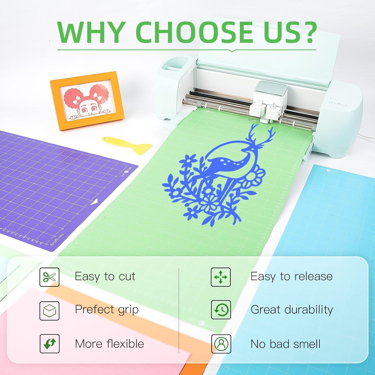 HTVRONT 3 Pack 12" x 12" Standard Grip Cutting Mat for HTVRONT Explore Air 2/Air/One/Maker