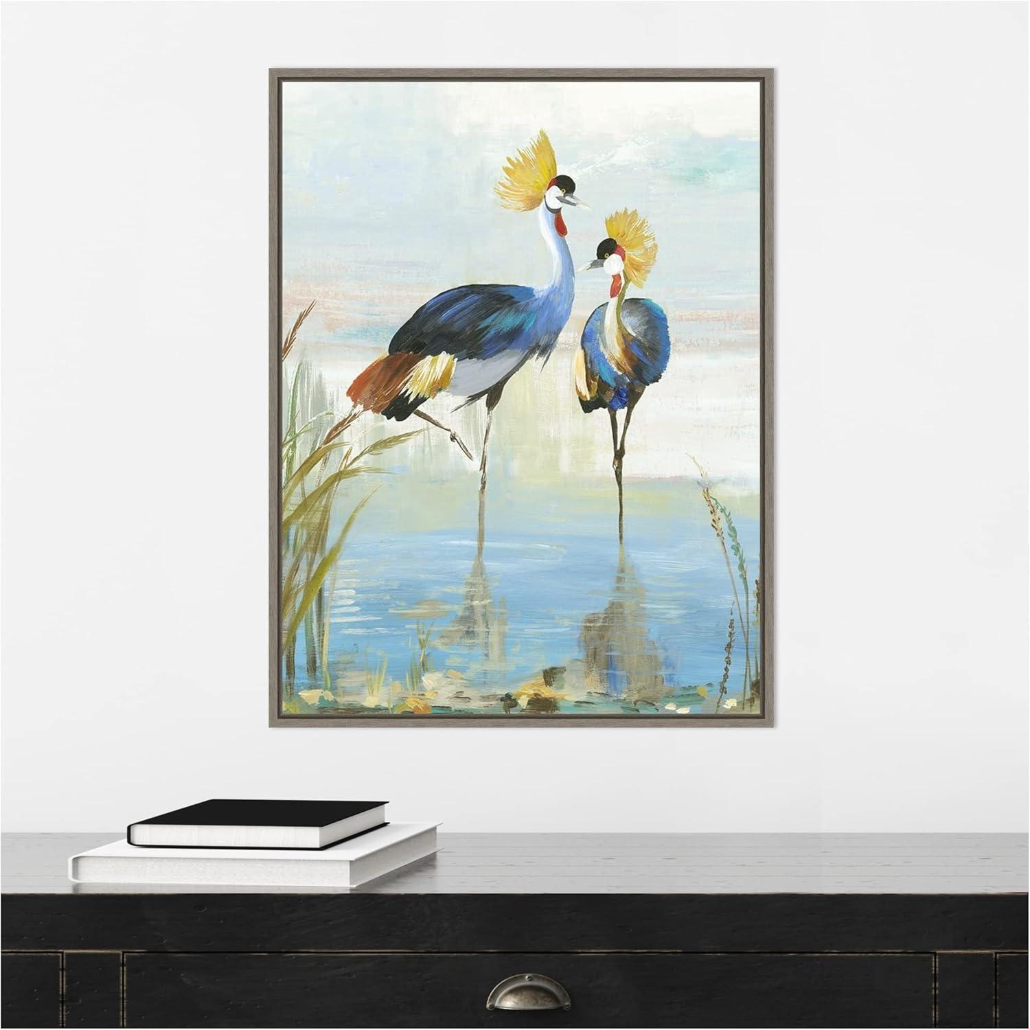 Amanti Art Heron Pairing by Aimee Wilson Framed Canvas Wall Art