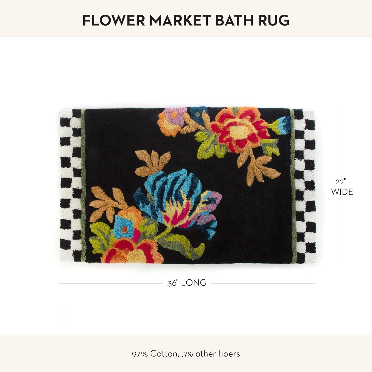 Flower Market Standard Bath Rug