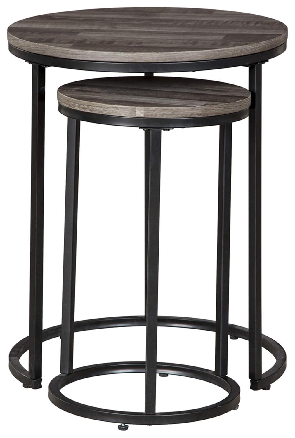 Signature Design by Ashley Casual Briarsboro Accent Table (Set of 2)  Black/Gray