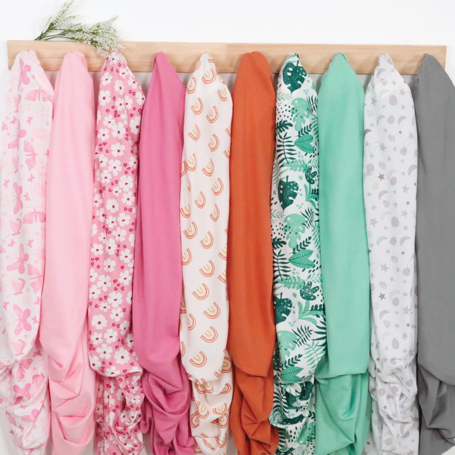 The Peanutshell Fitted Crib Sheets - Cactus and Pastel Green - 4pk