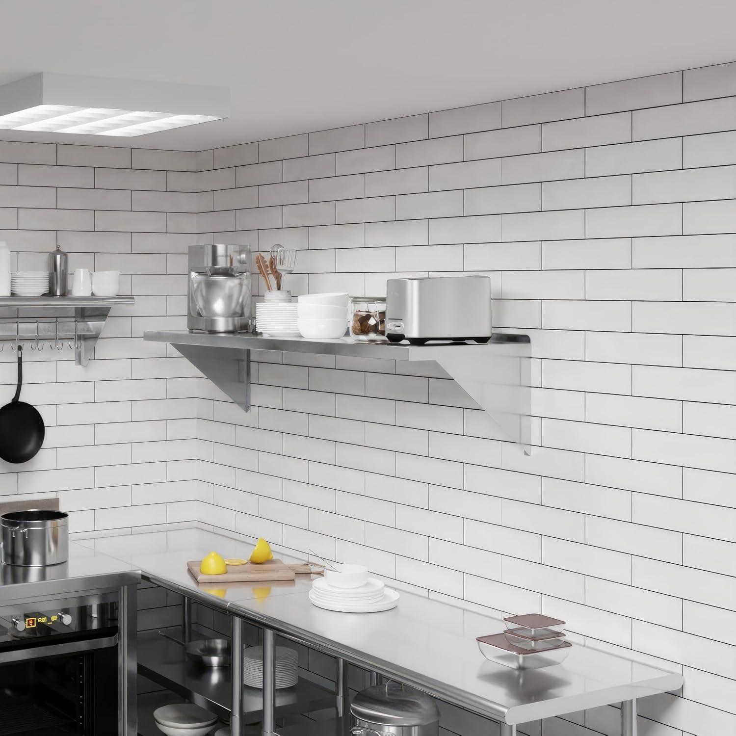 Amgood Stainless Steel Wall Mount Shelf