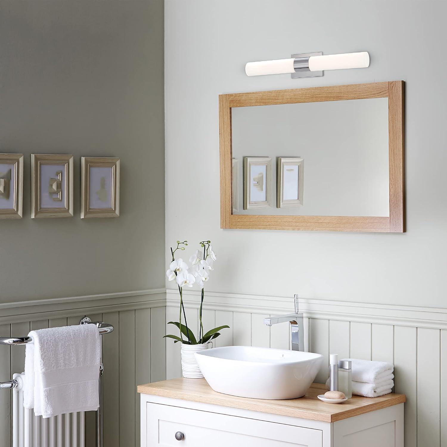 Elementum Energy-Efficient 30in LED Vanity Light in Brushed Nickel