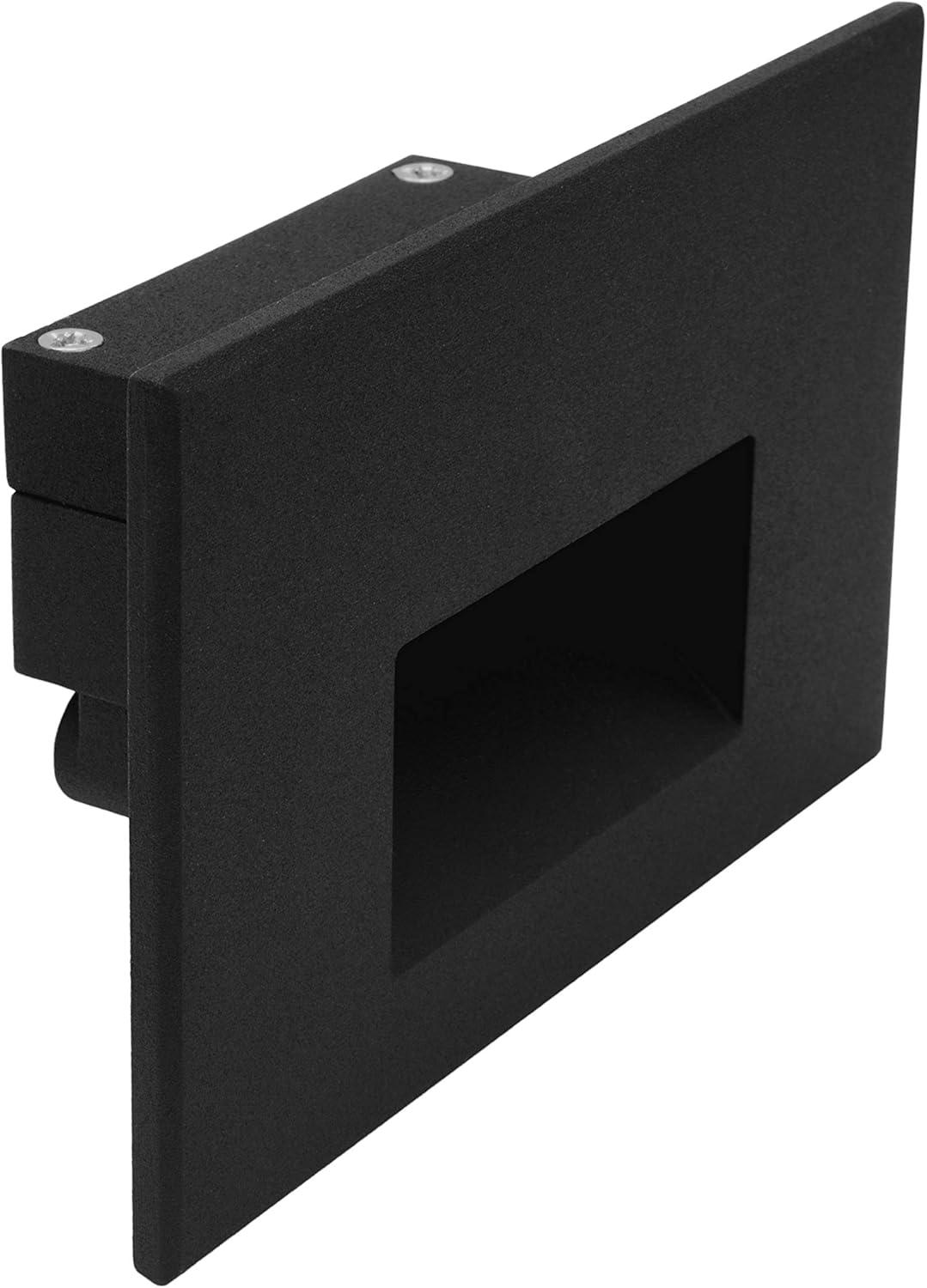 Matte Black Aluminum LED Pathway Step Light