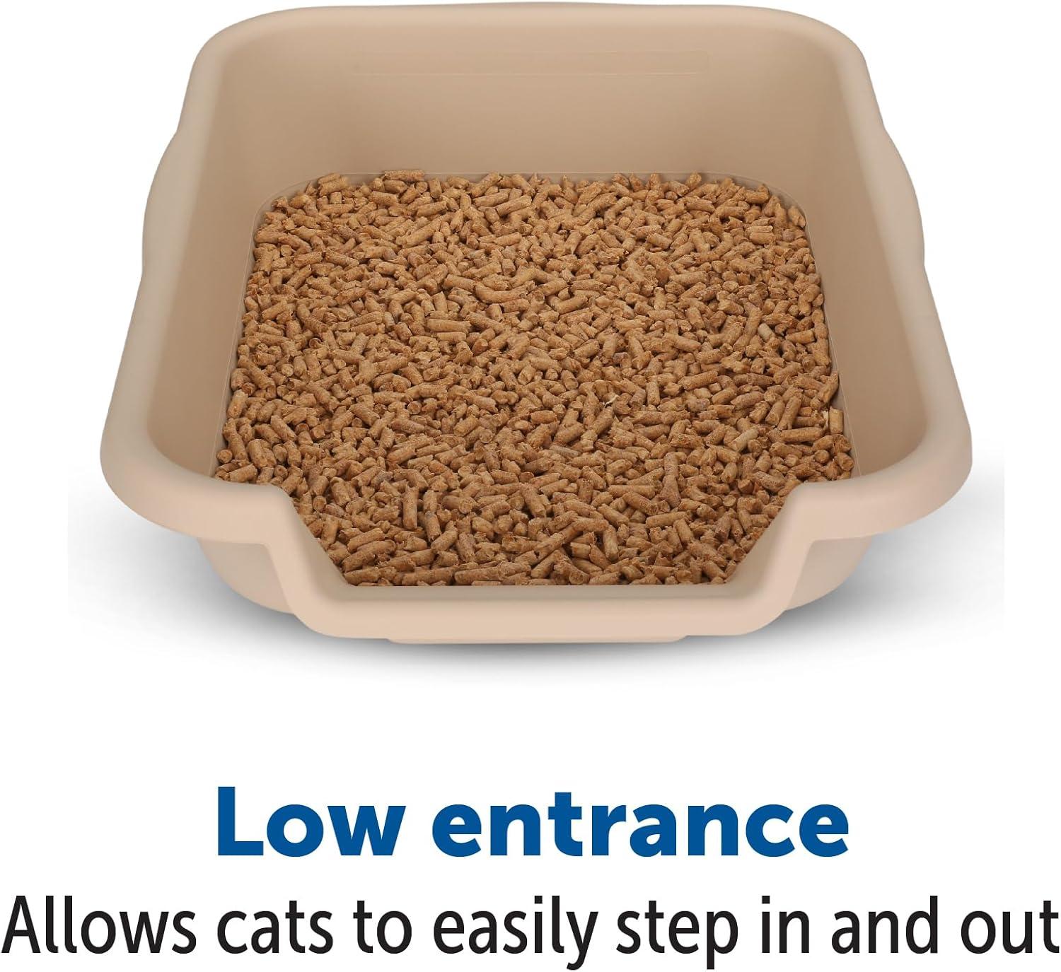 Kitty Go Here Senior Cat Litter Box Sand Color, Small Size
